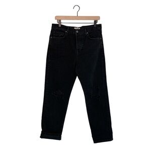 Free People We The Free black button fly straight leg jeans size 29 high rise